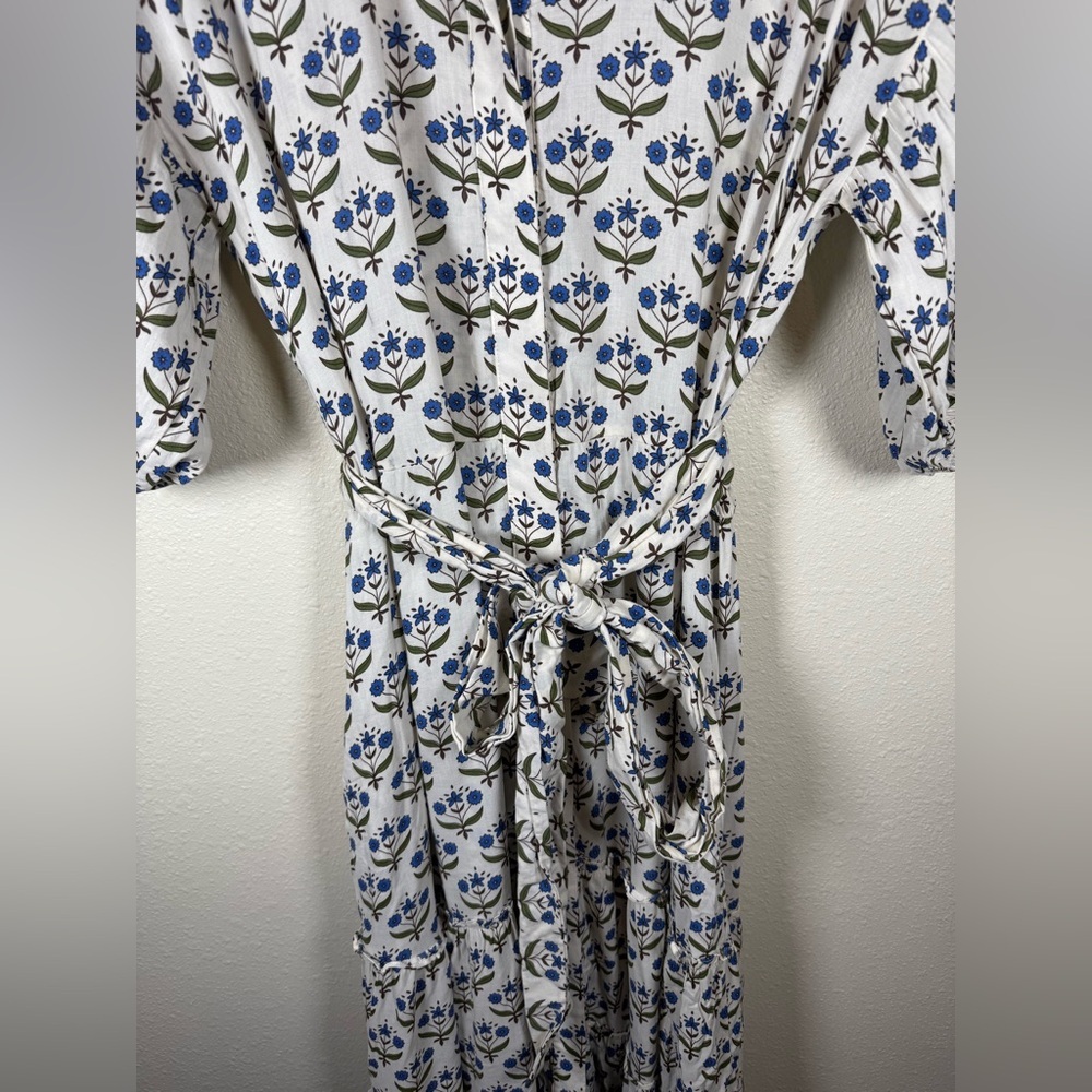 Misa Los Angeles Daniela Floral Maxi Puff Sleeves Button Front S Cottagecore - Picture 6 of 12